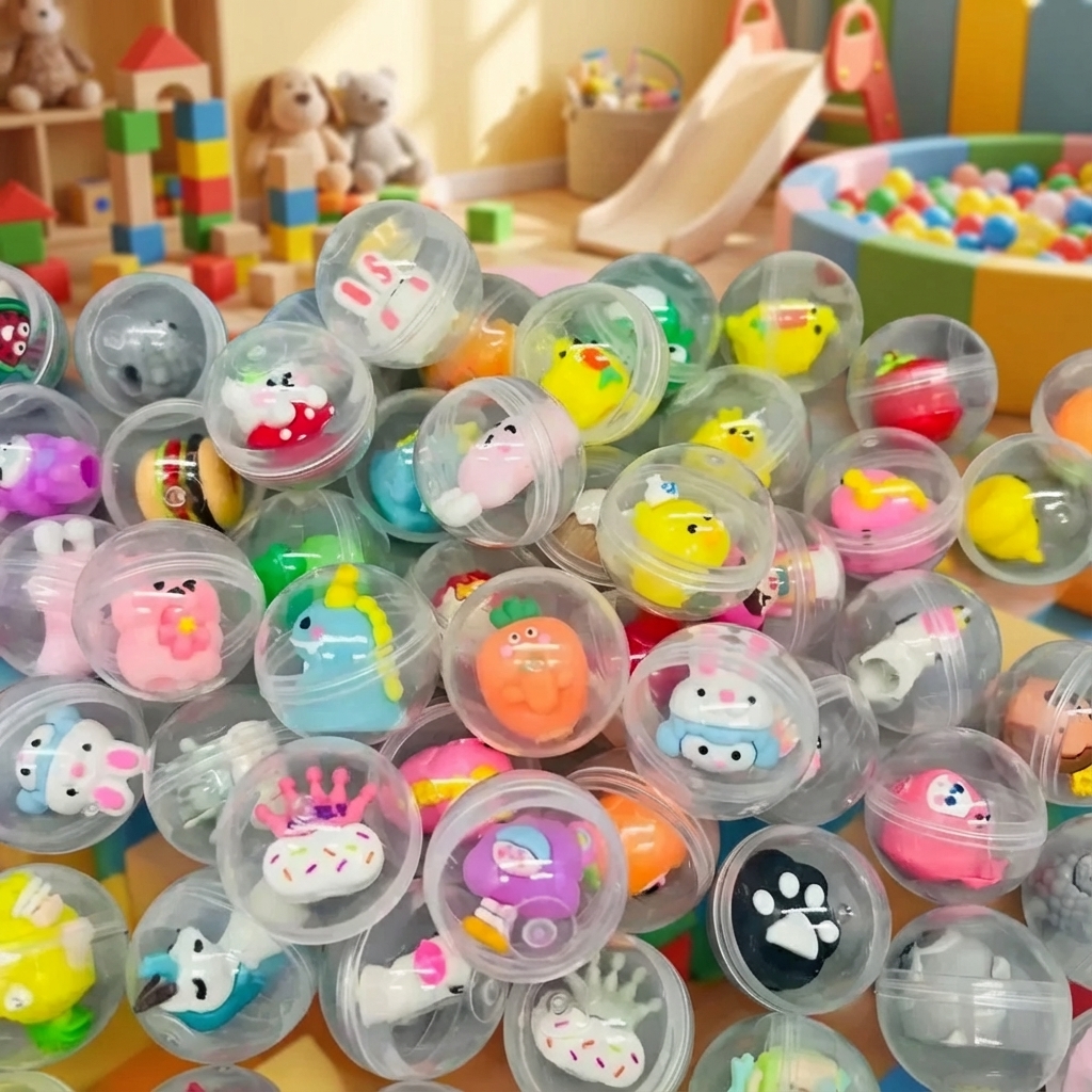 Party Games Children - 30 Pcs 32mm Transparent Eggshell Mixed