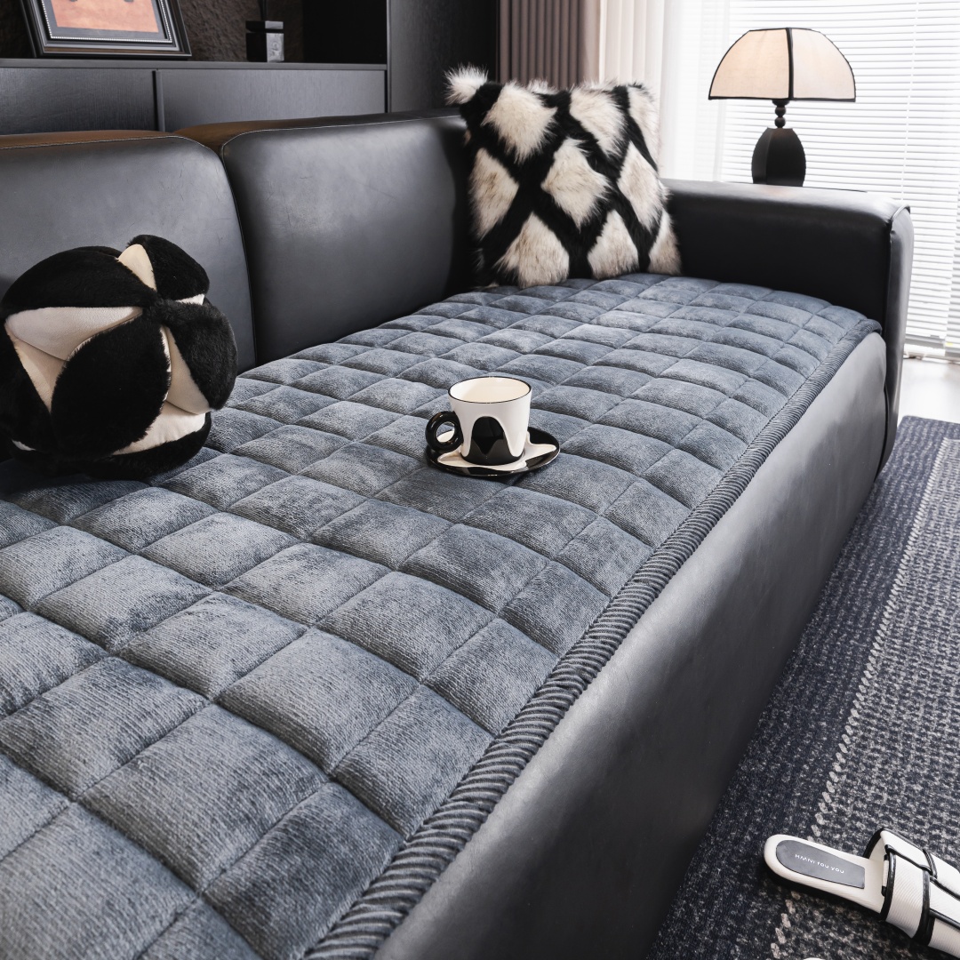 Washer Toss Set - Thicken Squares Quilting Solid Sofa Cover,