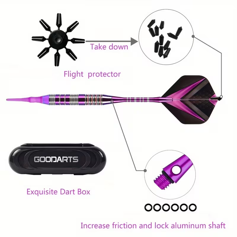 TRALOW Soft Tip Darts Set-with - Party Games Competition reseña y precio