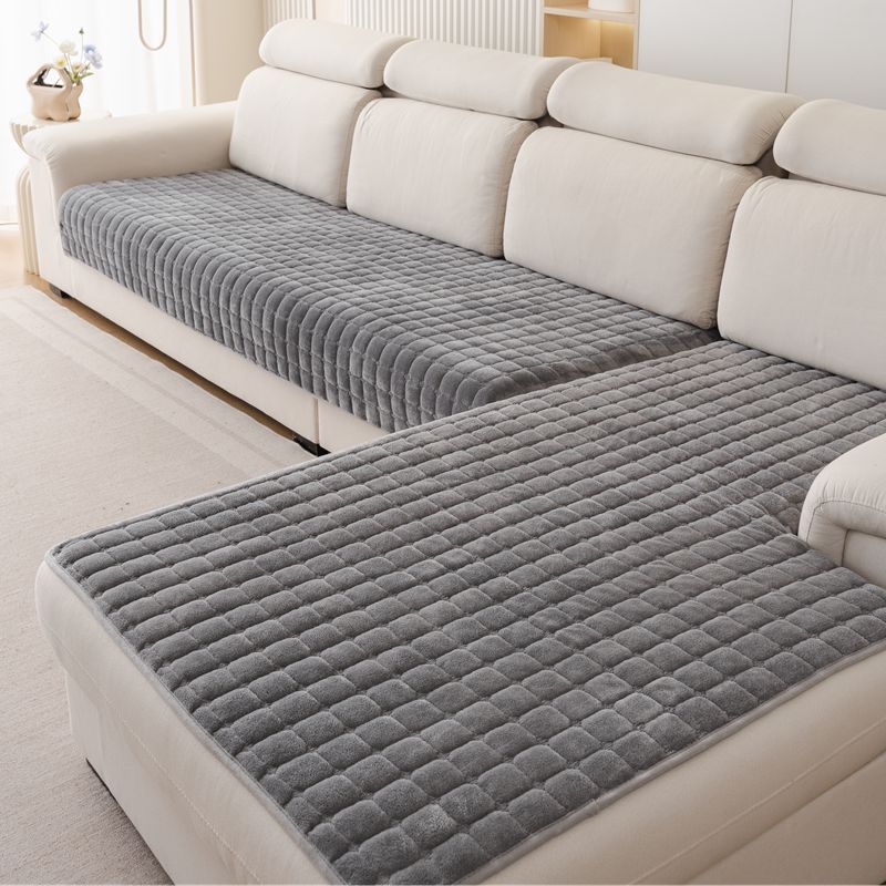 Plush Plaid Sofa Cushion Non-s - Washer Toss Set reseña y precio