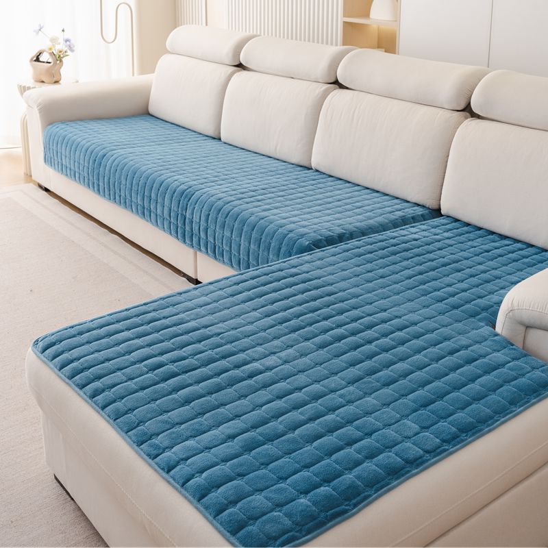 Plush Plaid Sofa Cushion Non-s - Washer Toss Set reseña y precio