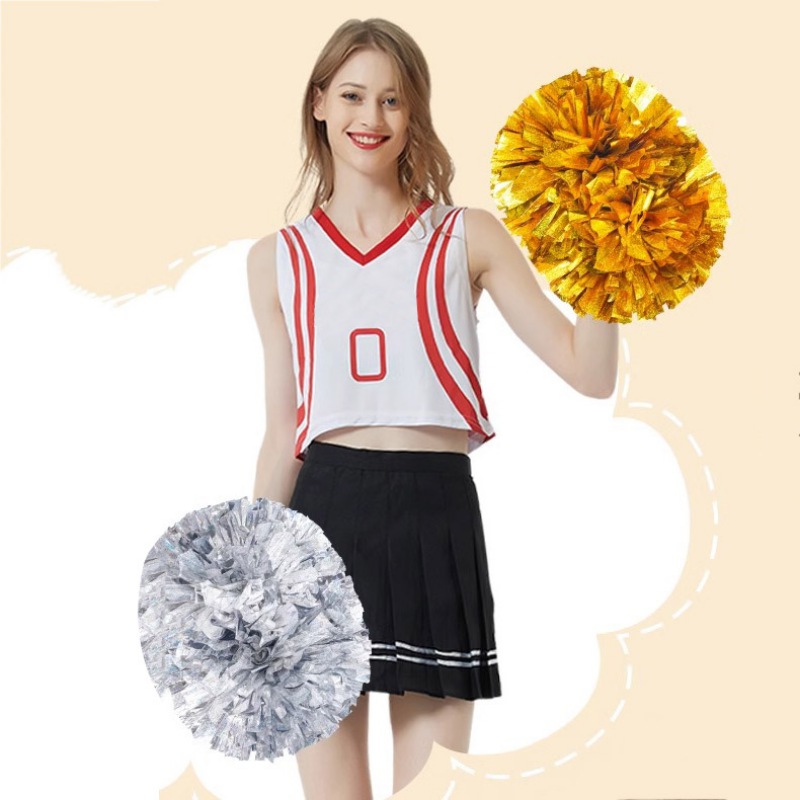 2pcs Cheerleading Pom Poms Gam - Party Games Competition reseña y precio