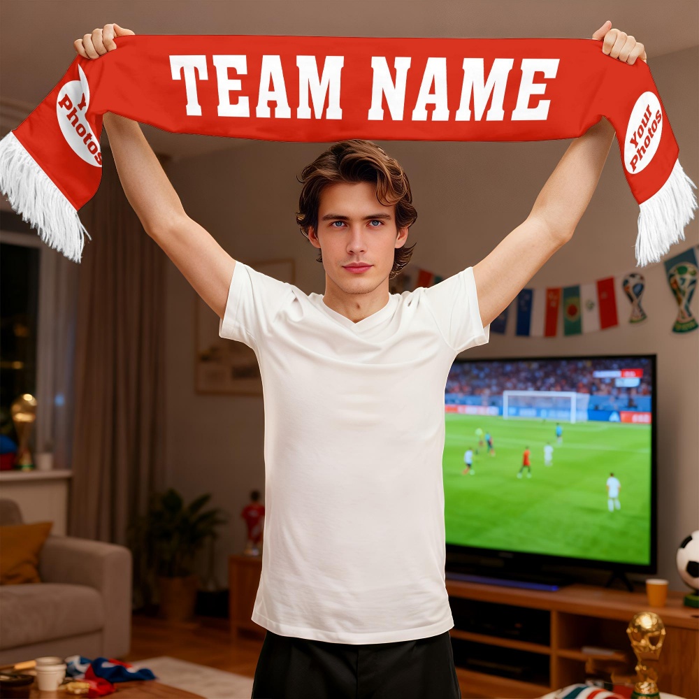 1pc Custom Team Fan Scarf - Pe - Party Games Engagement reseña y precio