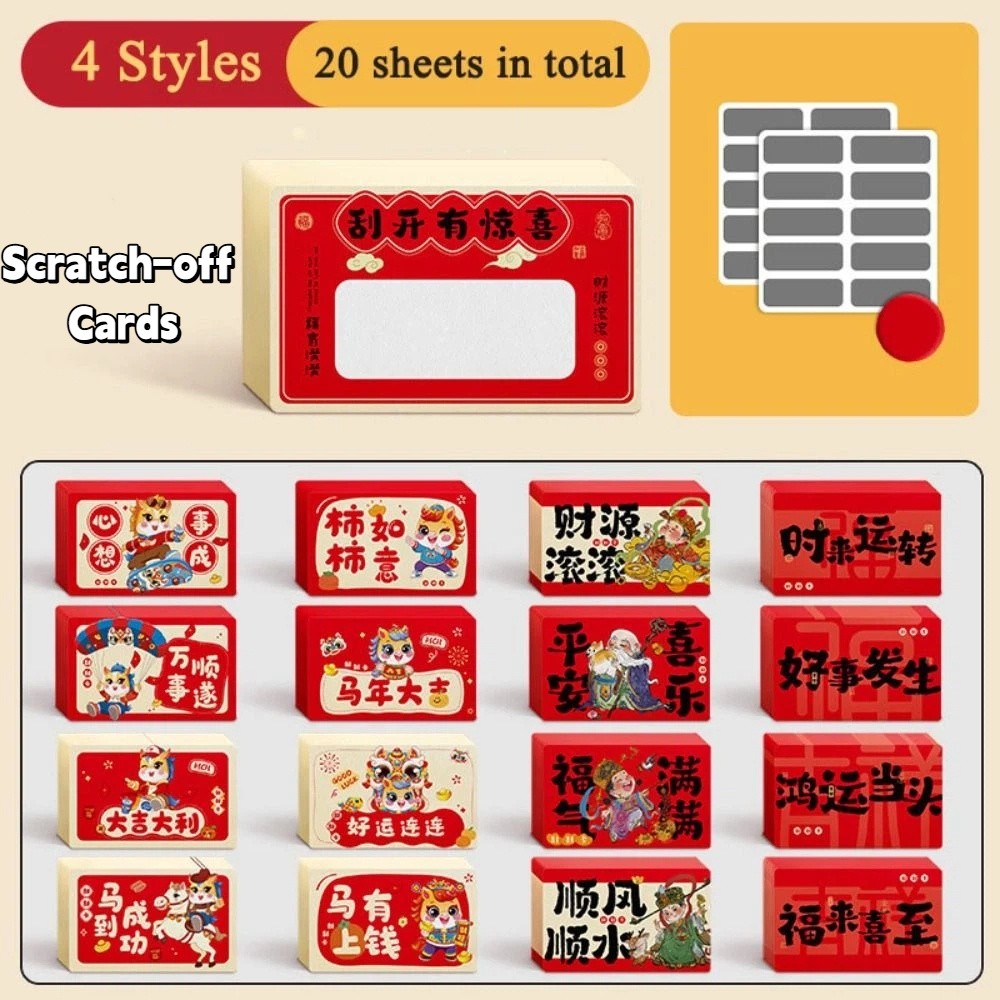 20pcs Zodiac Horse Scratch-off - Zodiac Party Games reseña y precio
