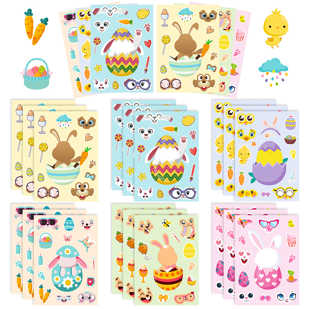 6/12Sheets Cute Easter Rabbit  - Party Games Instagram reseña y precio