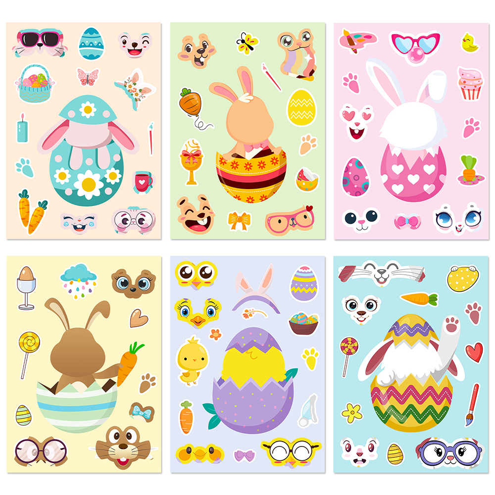6/12Sheets Cute Easter Rabbit  - Party Games Instagram reseña y precio