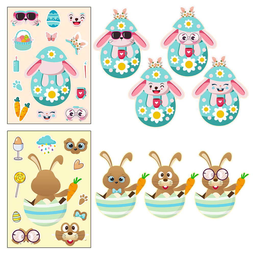 6/12Sheets Cute Easter Rabbit  - Party Games Instagram reseña y precio