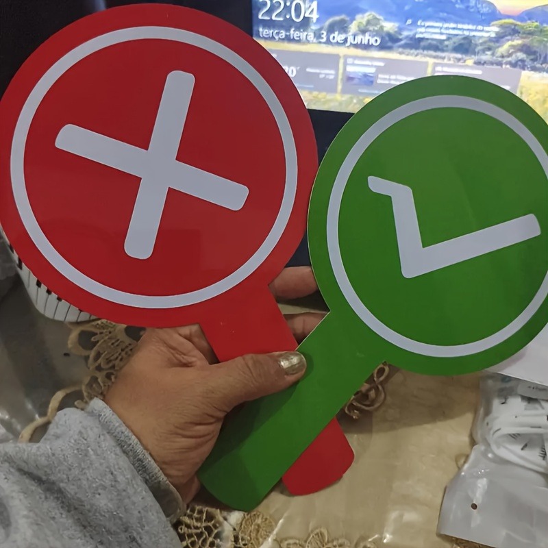 True False Paddles Yes No Sign - Party Games Competition reseña y precio