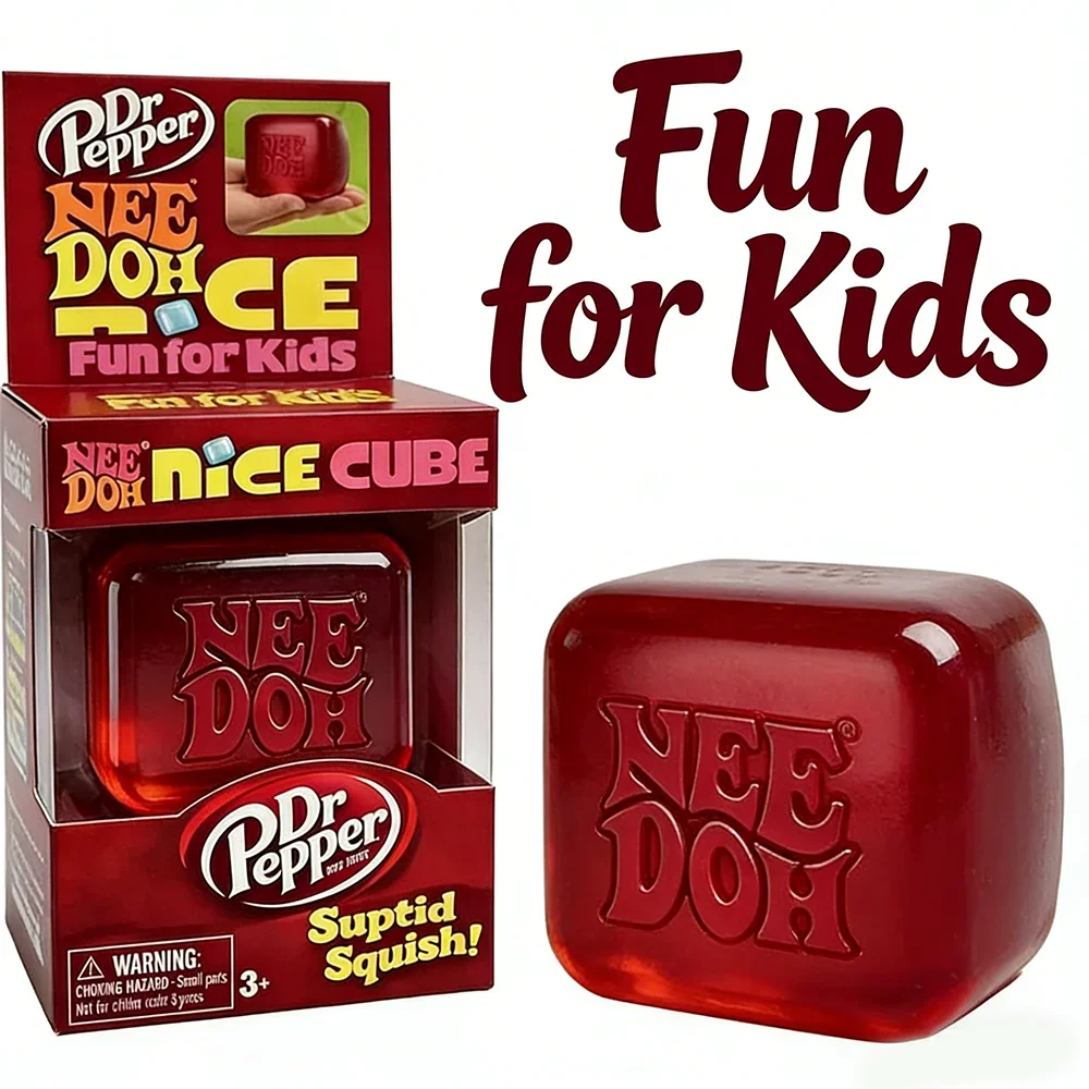Dr Pepper x NeeDoh Nice Cube S - Party Games For Adults And Kids reseña y precio