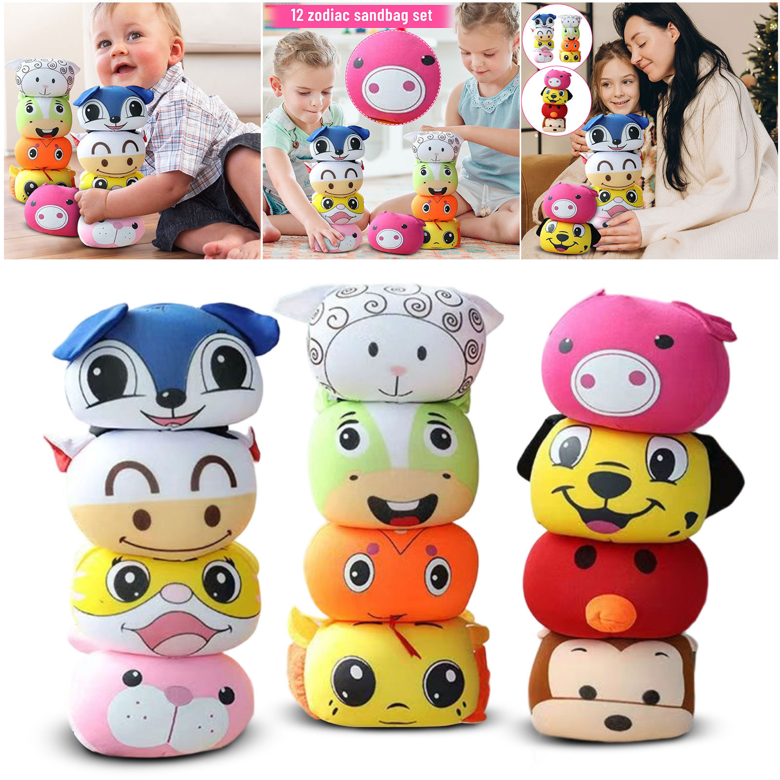 12PCS Chinese Zodiac Animal Be - Zodiac Party Games reseña y precio