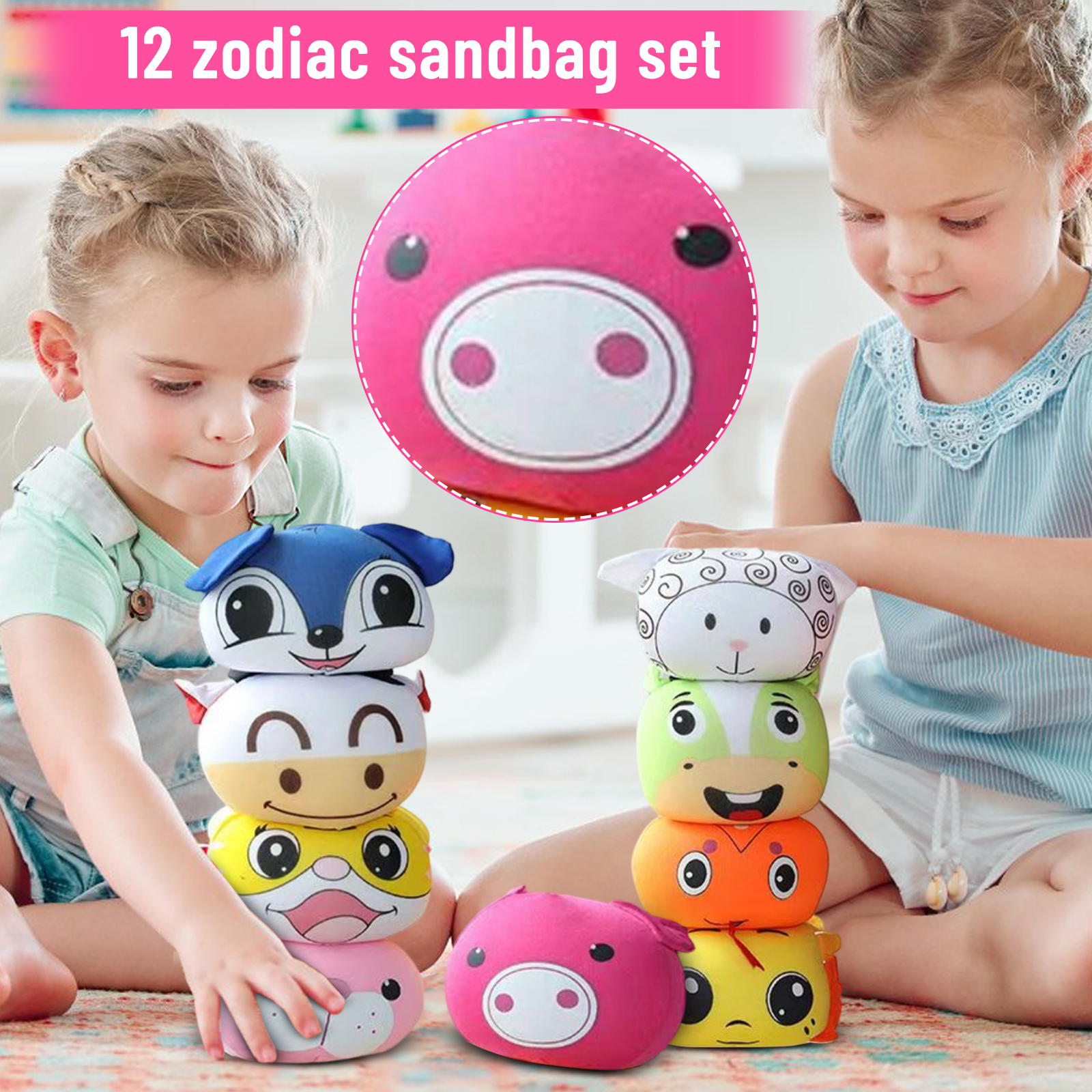 12PCS Chinese Zodiac Animal Be - Zodiac Party Games reseña y precio