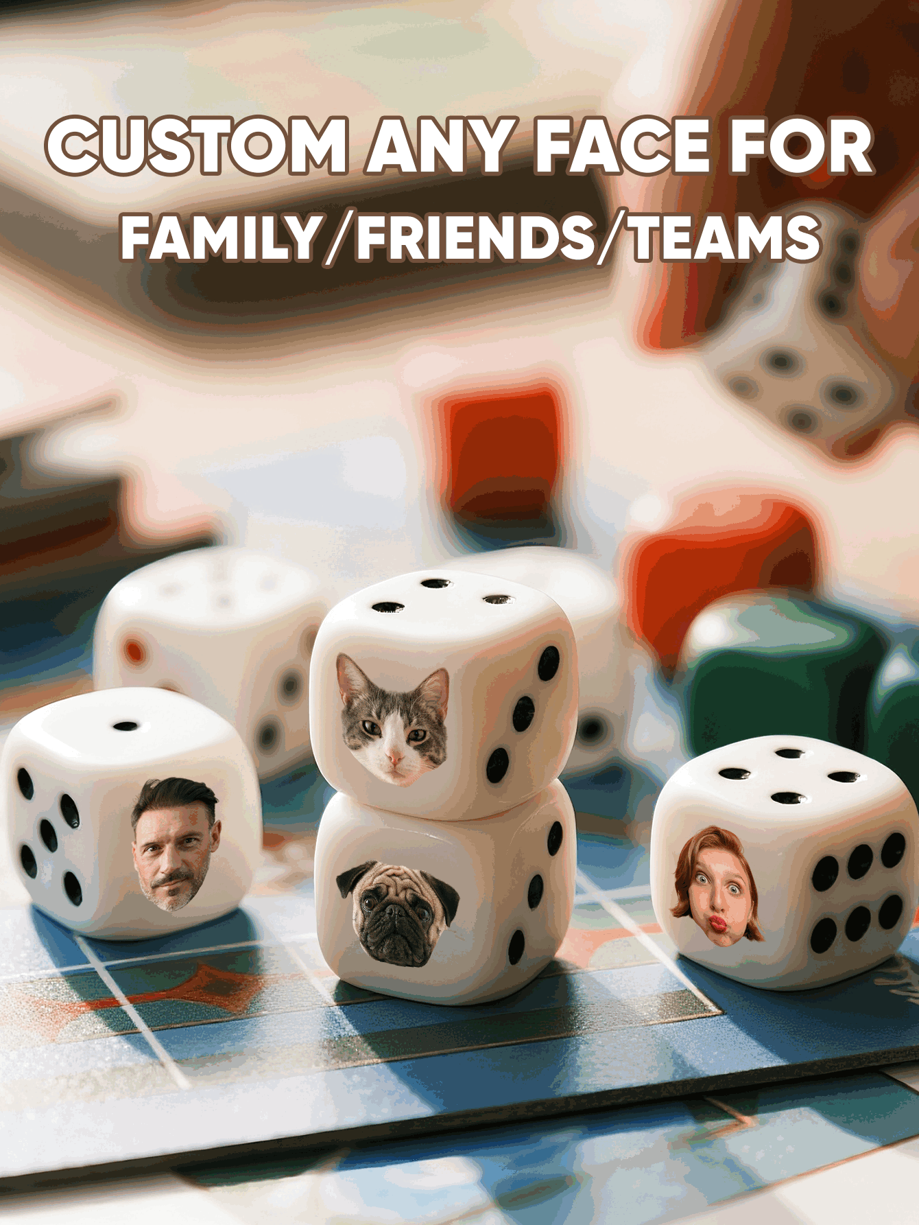 Custom Face Dice Personalized  - Party Games Graduation reseña y precio