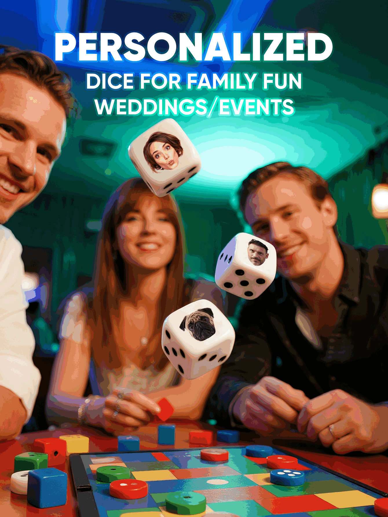 Custom Face Dice Personalized  - Party Games Graduation reseña y precio
