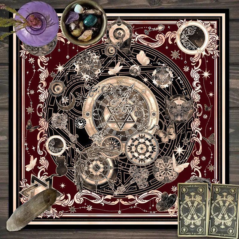Zodiac Pattern Tarot Cloth - S - Zodiac Party Games reseña y precio