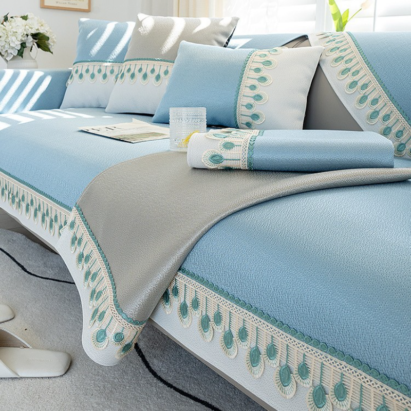 Ice Silk Sofa Cover Summer Coo - Washer Toss Set reseña y precio