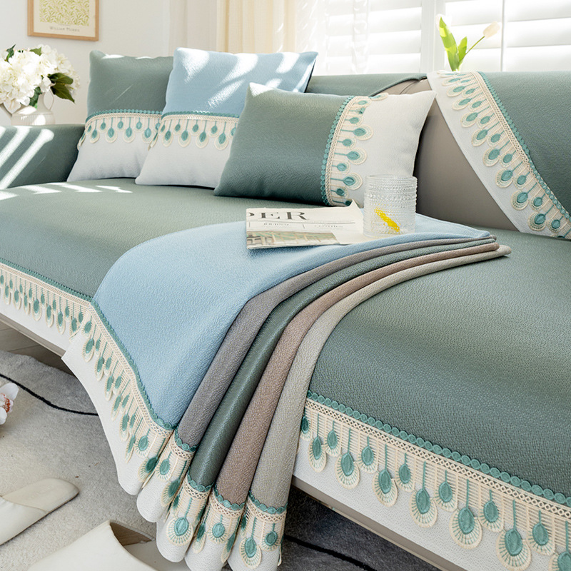 Ice Silk Sofa Cover Summer Coo - Washer Toss Set reseña y precio