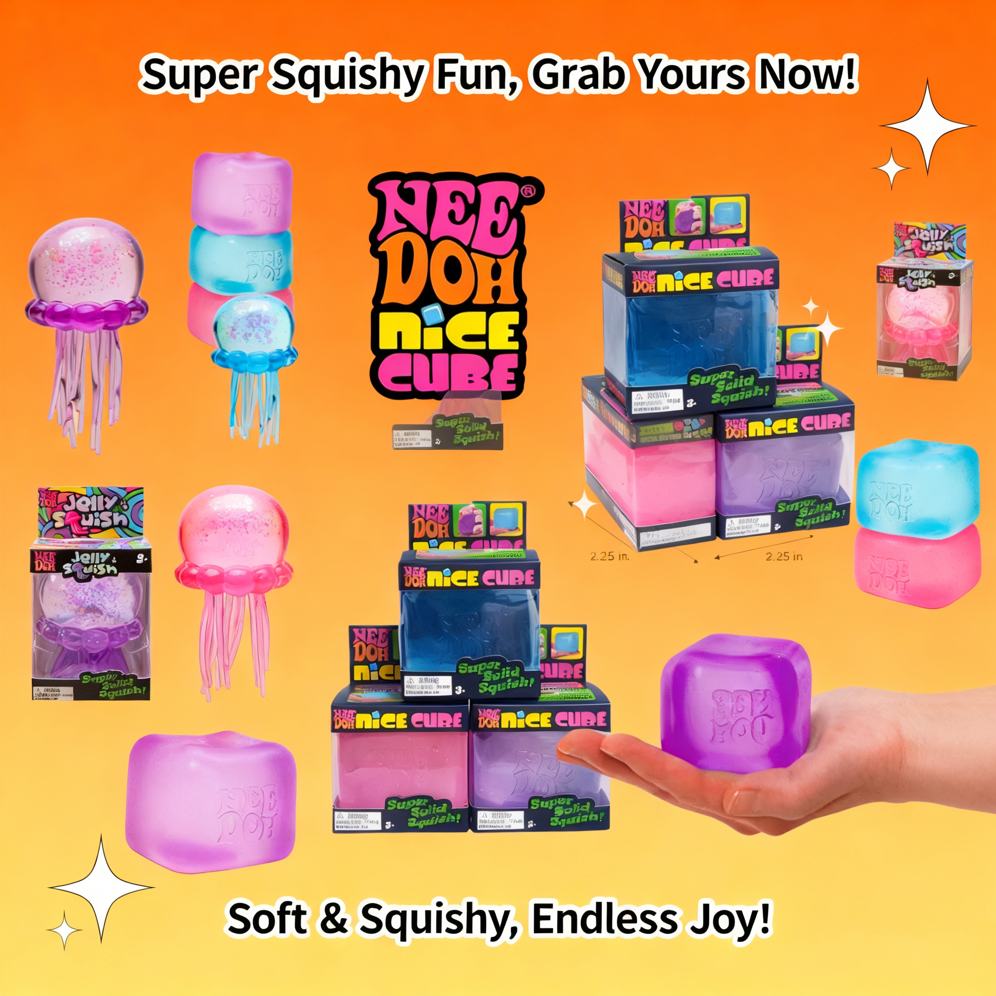 Trending Jellyfish Cube Squish - Party Games For Adults And Kids reseña y precio
