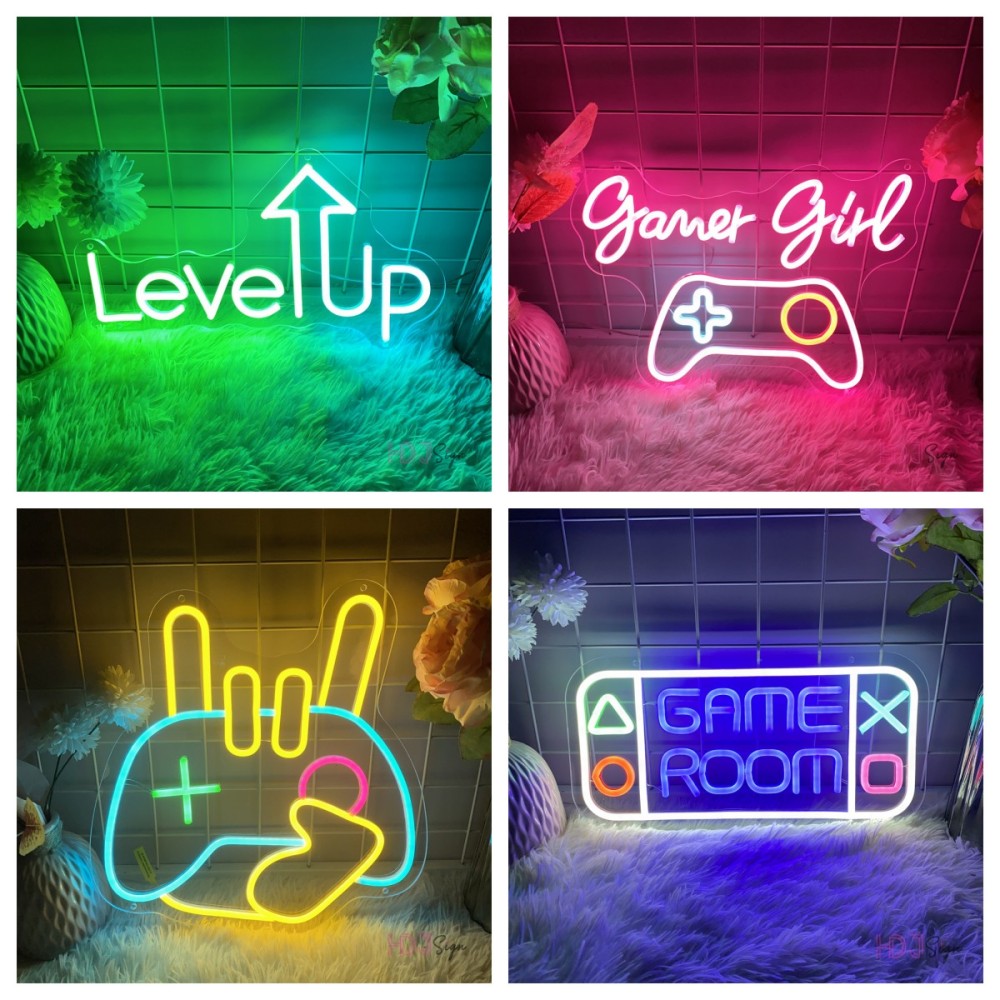 Gaming Neon Led Sign Game Room - Party Games Girls Night reseña y precio