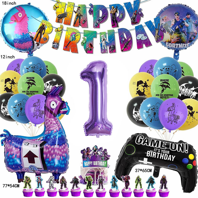 Party Decoration Set Fortnite  - Party Games Children reseña y precio