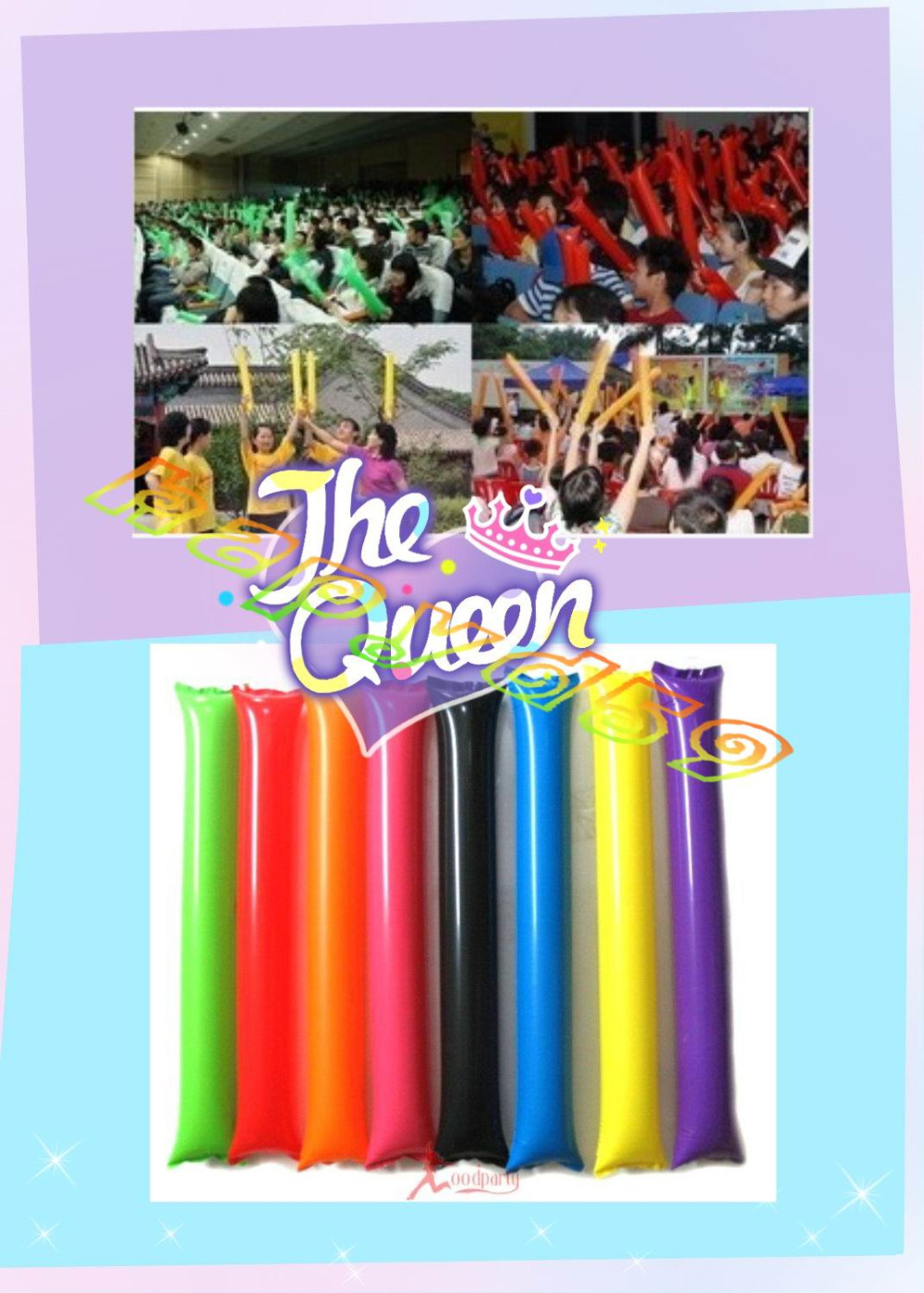100pcs 60cm clapper ballon bea - Party Games Engagement reseña y precio