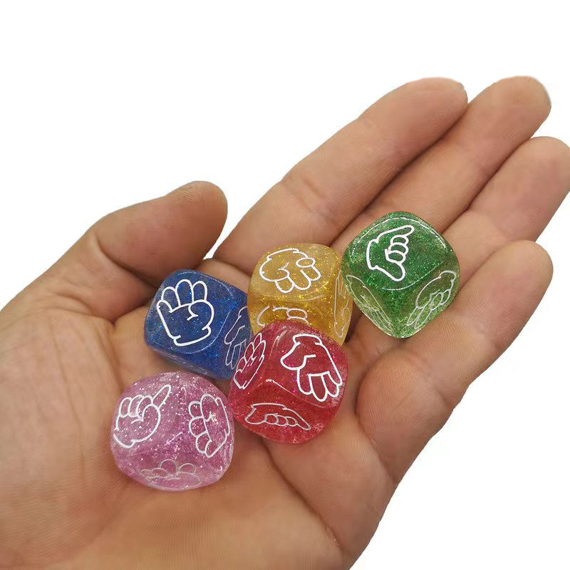 5PCS Rock Paper Scissors Dice  - Party Games Juego reseña y precio