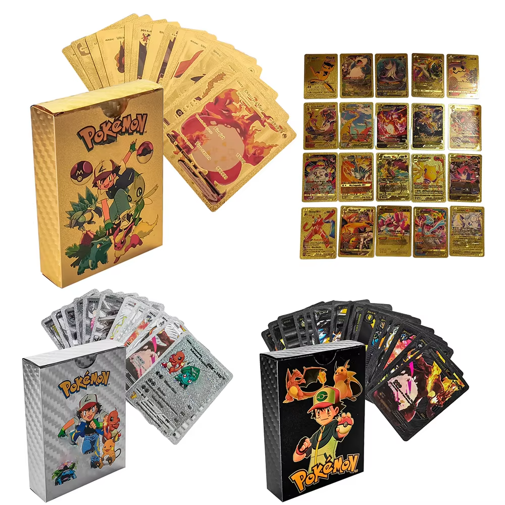 55PCS Pokemon Cards Vmax GX Go - Party Games Good reseña y precio