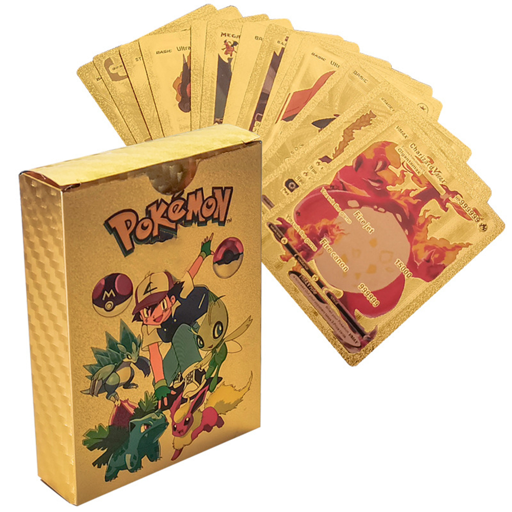55PCS Pokemon Cards Vmax GX Go - Party Games Good reseña y precio
