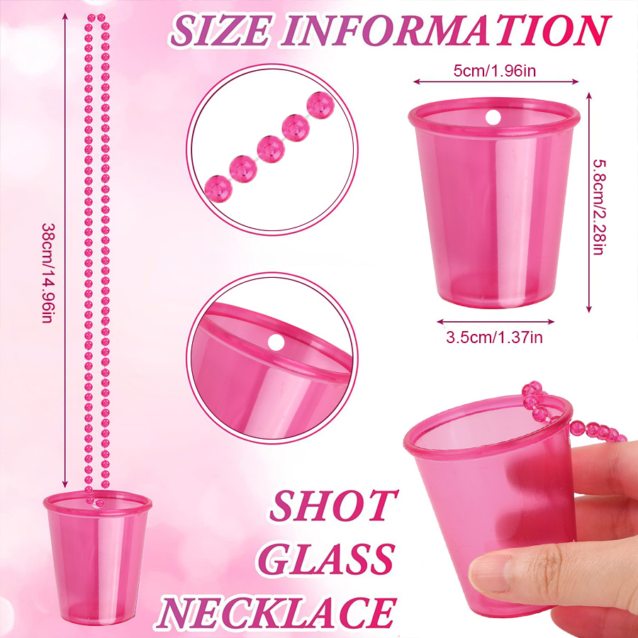 12pcs Beaded Necklace Plastic  - Party Games Bachelorette reseña y precio