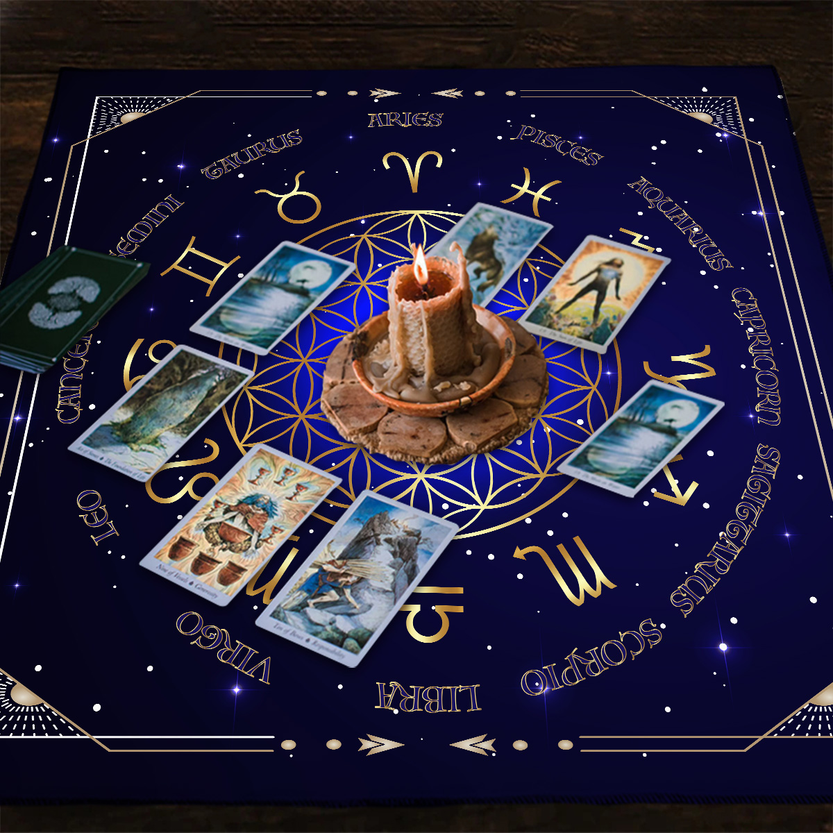 Wheel Of The Zodiac Tarot Tabl - Zodiac Party Games reseña y precio