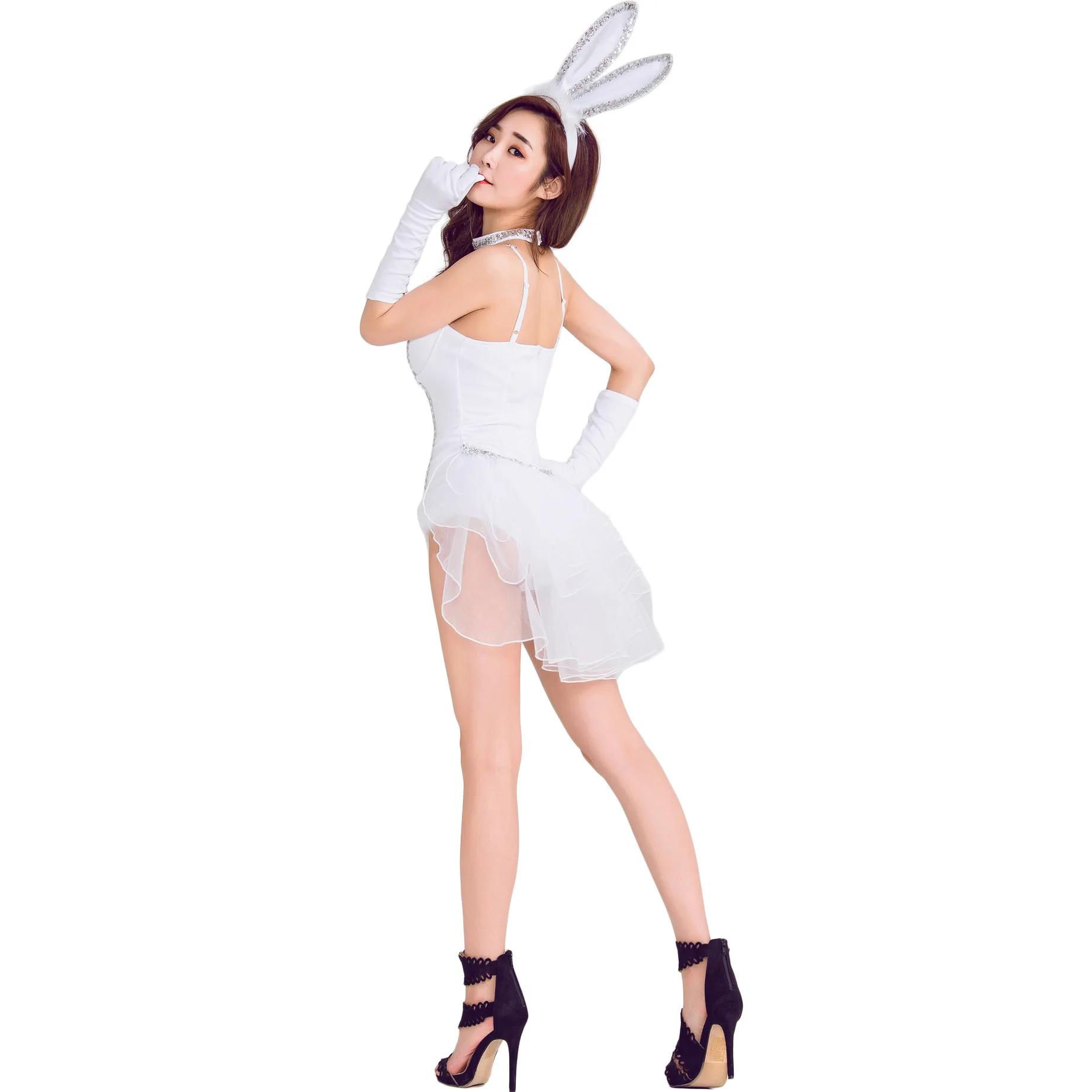 White Sexy Tuxedo Bunny Girl C - Party Games Bunny reseña y precio