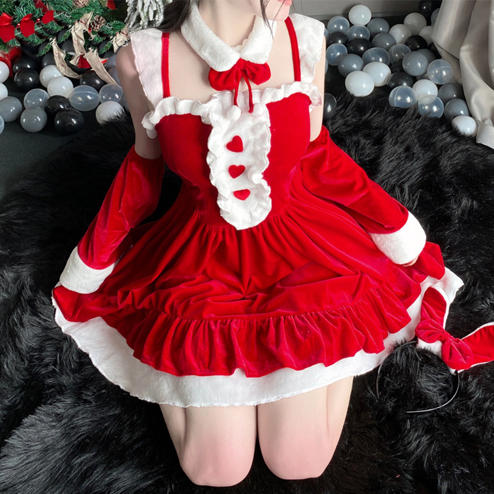 Christmas Vintage Dress Velvet - Party Games Bunny reseña y precio