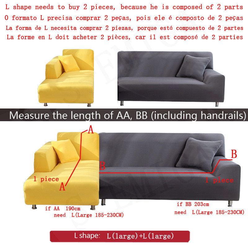 Elastic sofa covers for living - Washer Toss Set reseña y precio