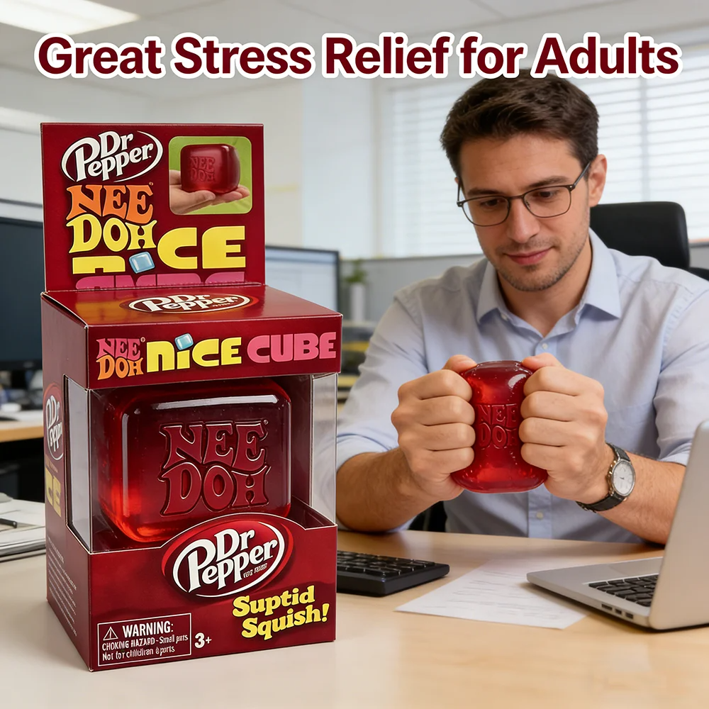 =* Dr Pepper x NeeDoh Nice Cub - Party Games Young Adults reseña y precio