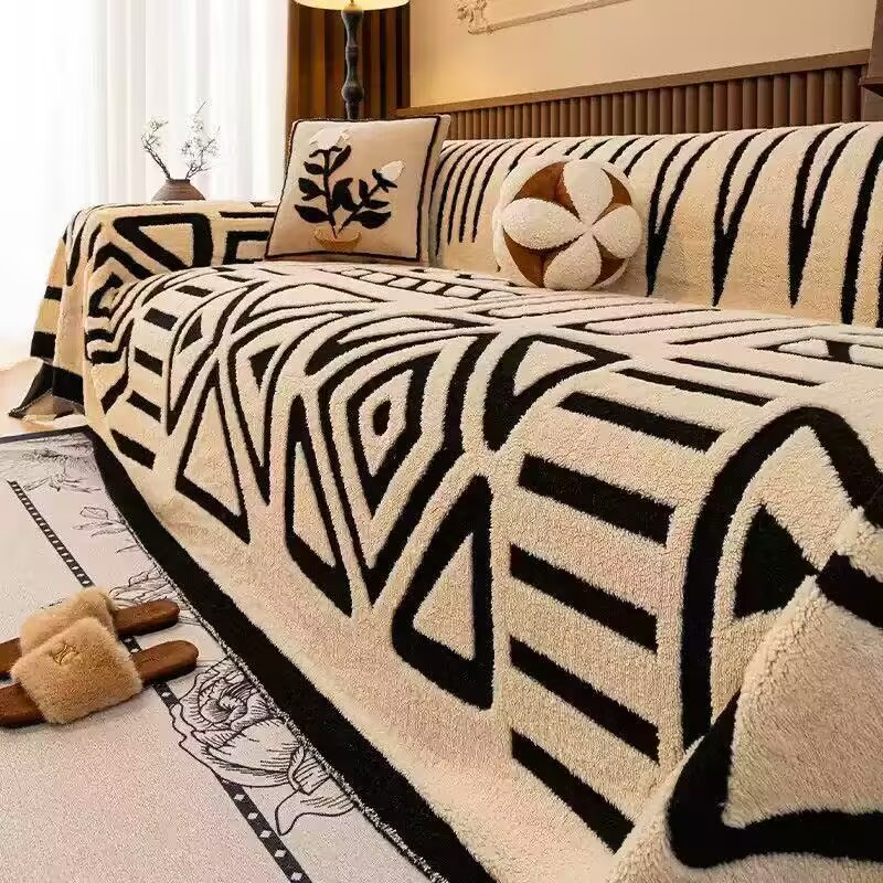 Polar Fleece Plush Sofa Cover  - Washer Toss Set reseña y precio