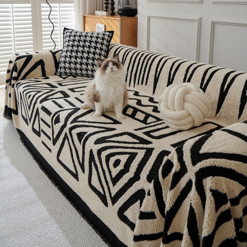 Polar Fleece Plush Sofa Cover  - Washer Toss Set reseña y precio
