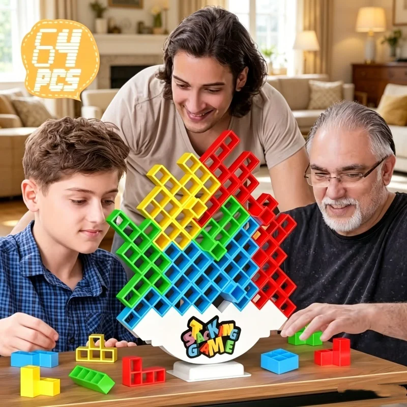 Colorful Stacking Blocks Balan - Party Games Competition reseña y precio