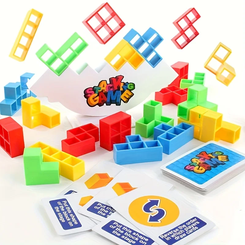 Colorful Stacking Blocks Balan - Party Games Competition reseña y precio