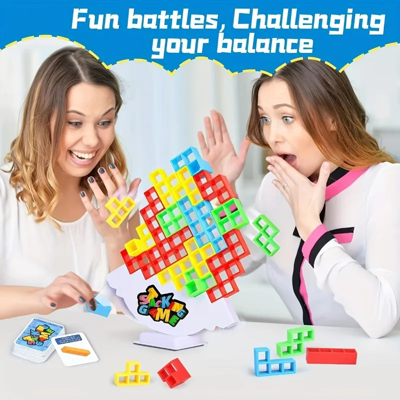 Colorful Stacking Blocks Balan - Party Games Competition reseña y precio