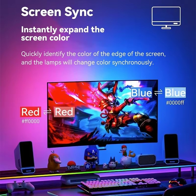 RGB Gaming Lights Strip Monito - Party Games Pc reseña y precio