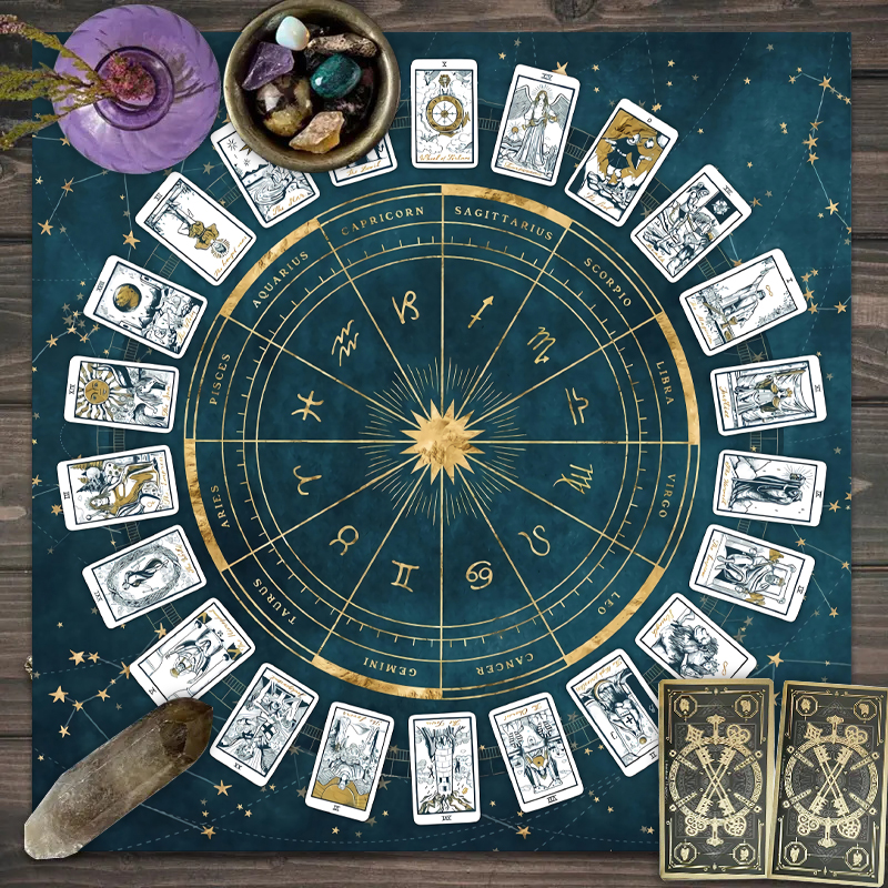 1pc Tarot card tablecloth, 12  - Zodiac Party Games reseña y precio