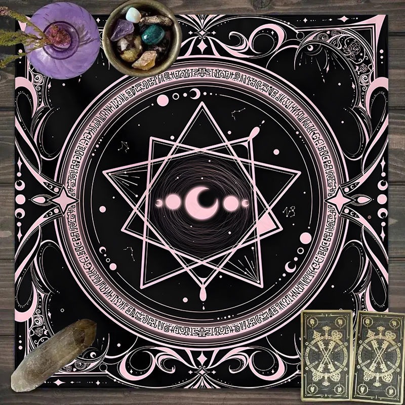 1pc Tarot Card Tablecloth, 12  - Zodiac Party Games reseña y precio