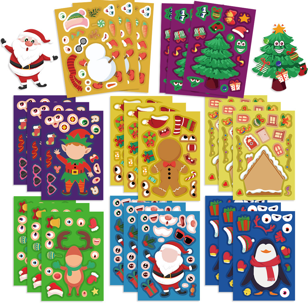 8/16Sheets Cartoon Christmas M - Party Games Instagram reseña y precio