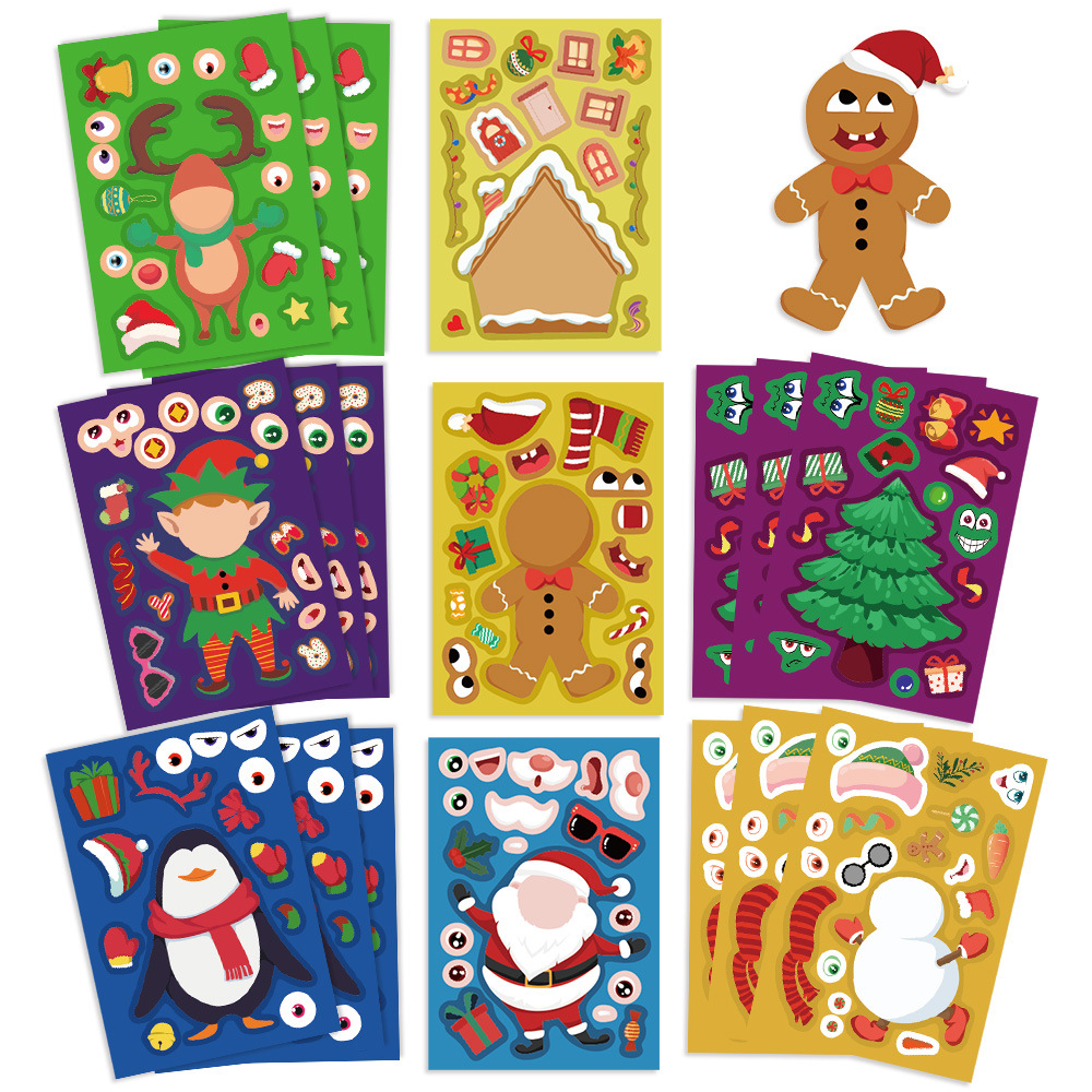8/16Sheets Cartoon Christmas M - Party Games Instagram reseña y precio