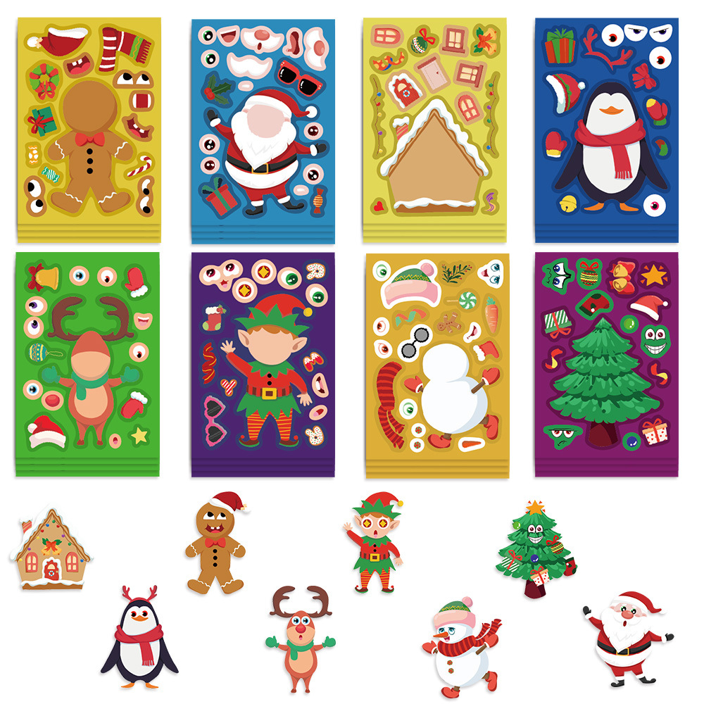 8/16Sheets Cartoon Christmas M - Party Games Instagram reseña y precio