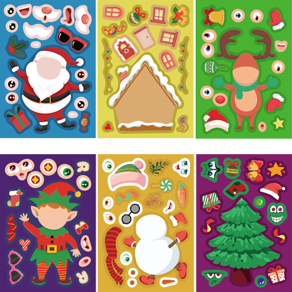 8/16Sheets Cartoon Christmas M - Party Games Instagram reseña y precio