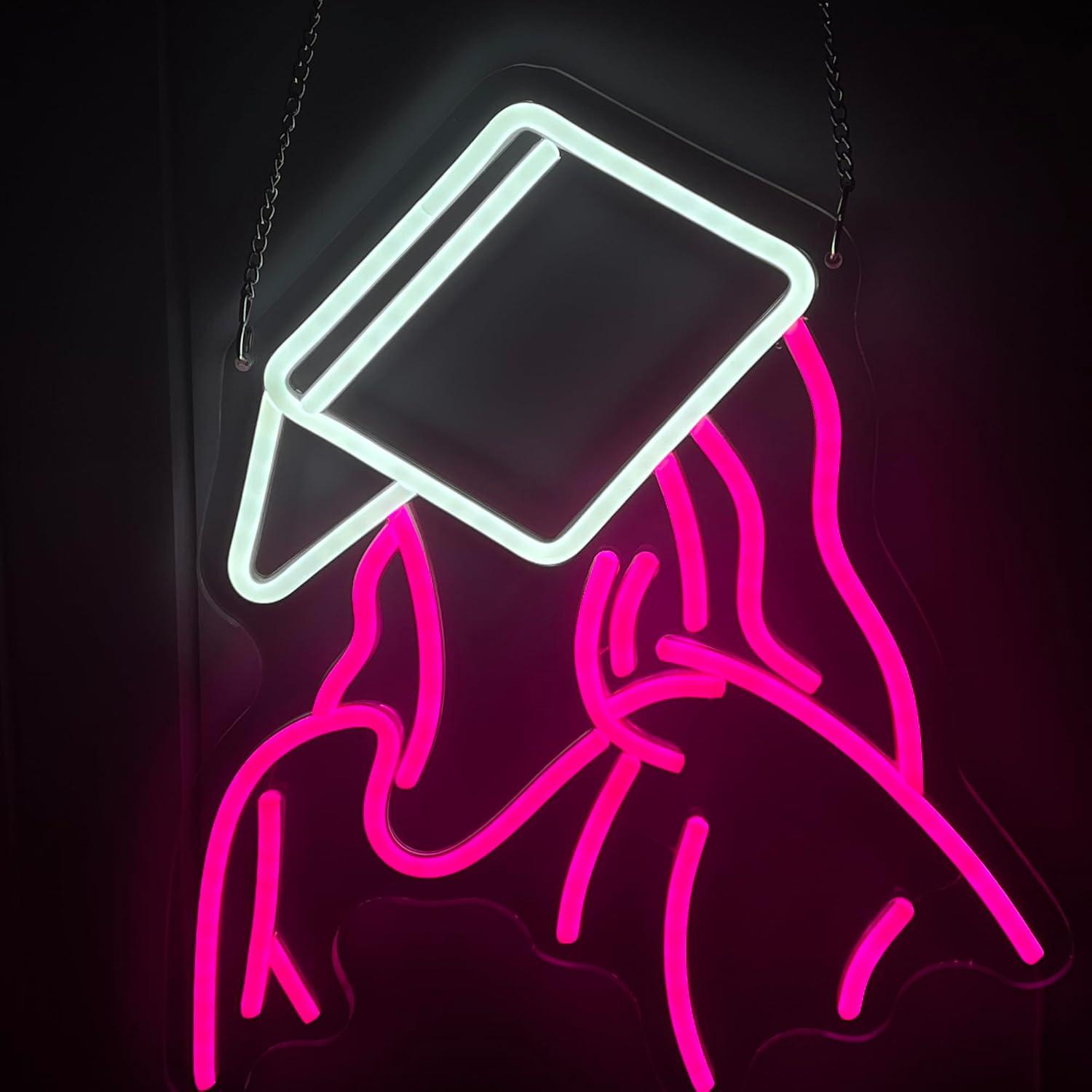 Reading Girl Neon Sign USB Dim - Party Games Girls Night reseña y precio