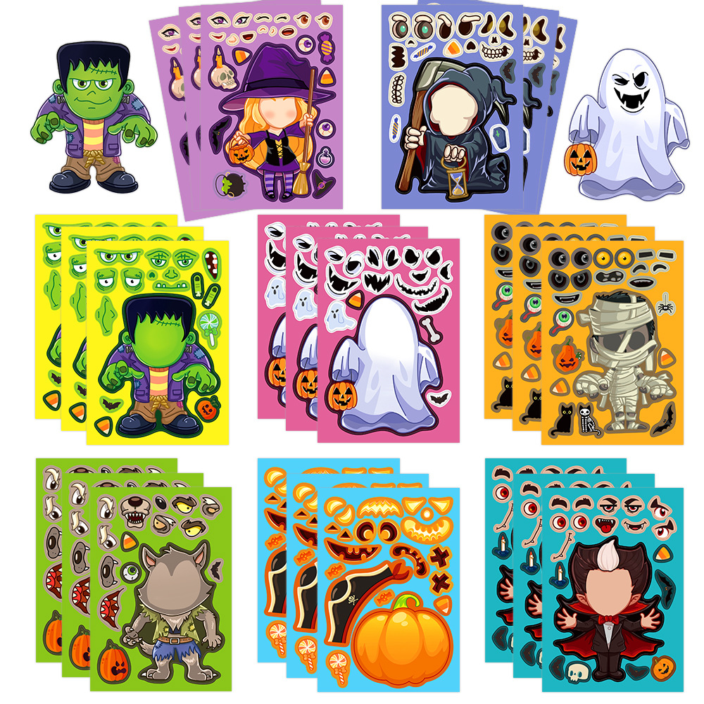 8pcs/pack Cartoon Halloween St - Party Games Instagram reseña y precio