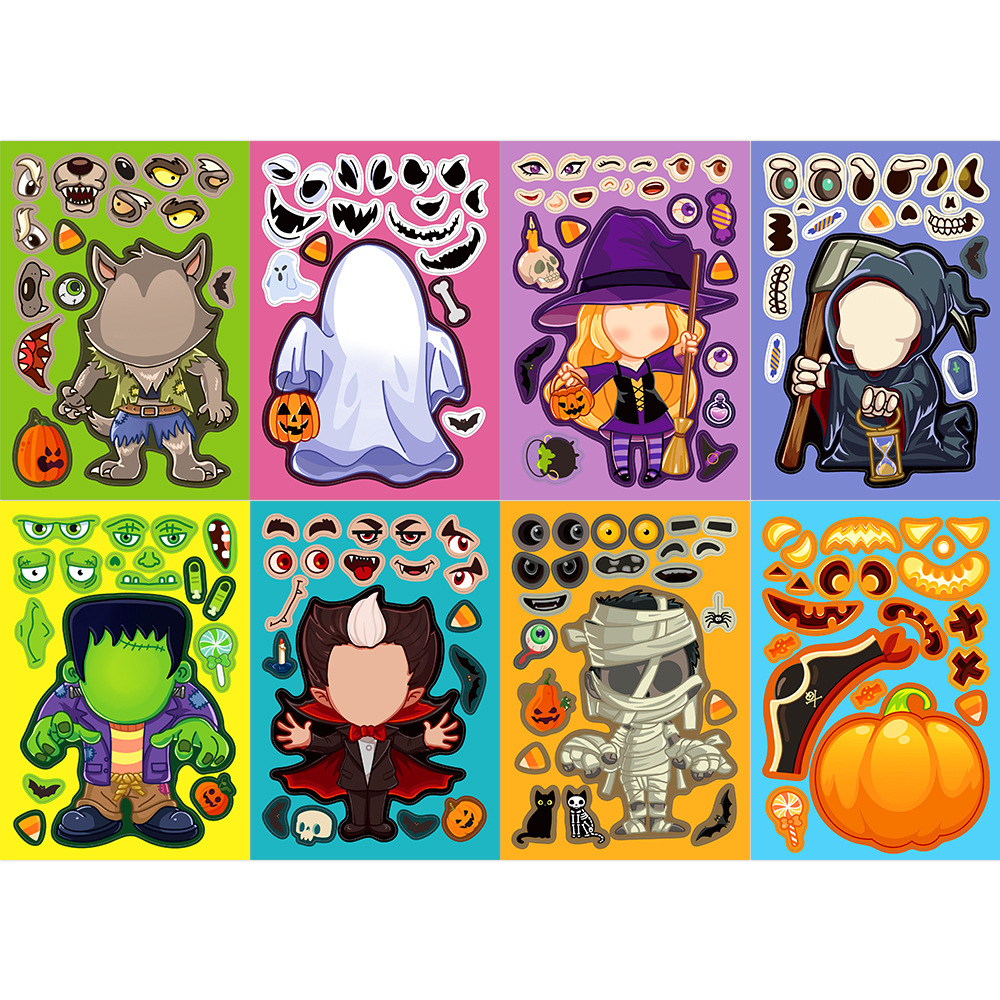 8pcs/pack Cartoon Halloween St - Party Games Instagram reseña y precio