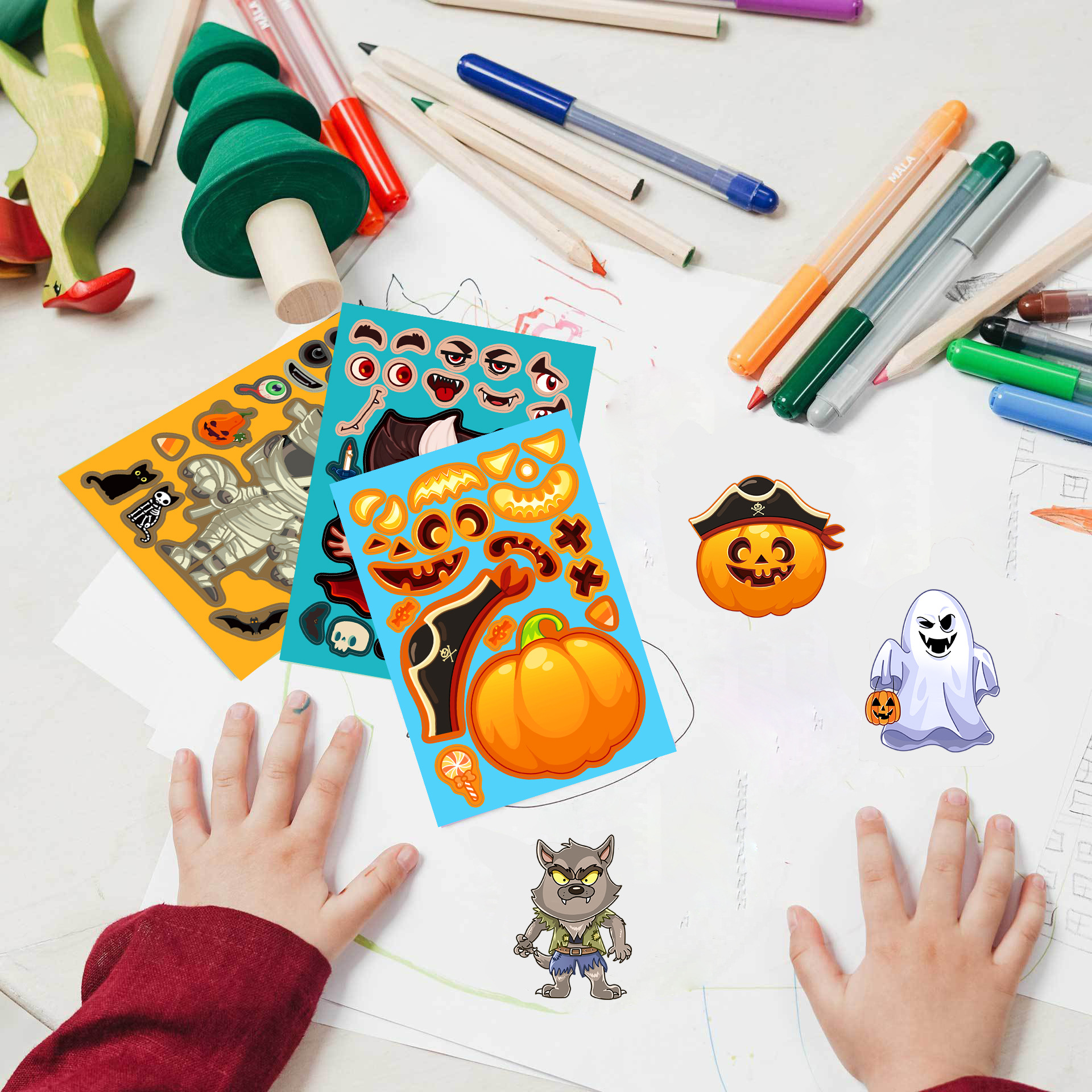 8pcs/pack Cartoon Halloween St - Party Games Instagram reseña y precio