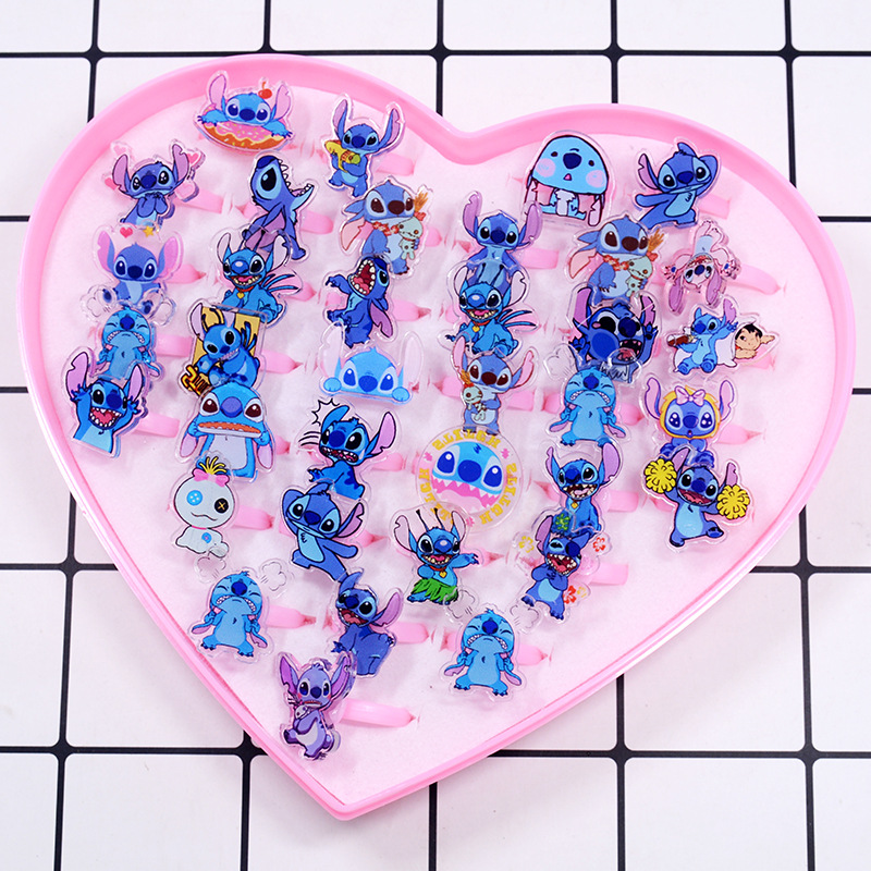 Stitch Acrylic Ring 10/20pcs K - Party Games Children reseña y precio